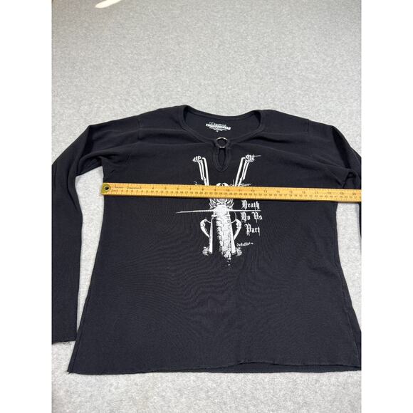 Daytona Thunderwear Womens Size 1X Til Death Do Us Part Long Sleeve *Read - Picture 4 of 6